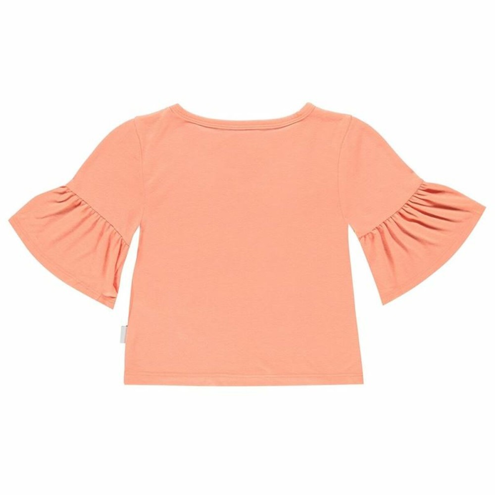 Kurzarm-T-Shirt für Kinder Converse Ruffle Lachsfarben
