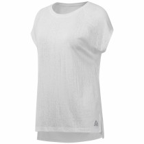 Women's Sleeveless T-shirt Reebok Burnout White