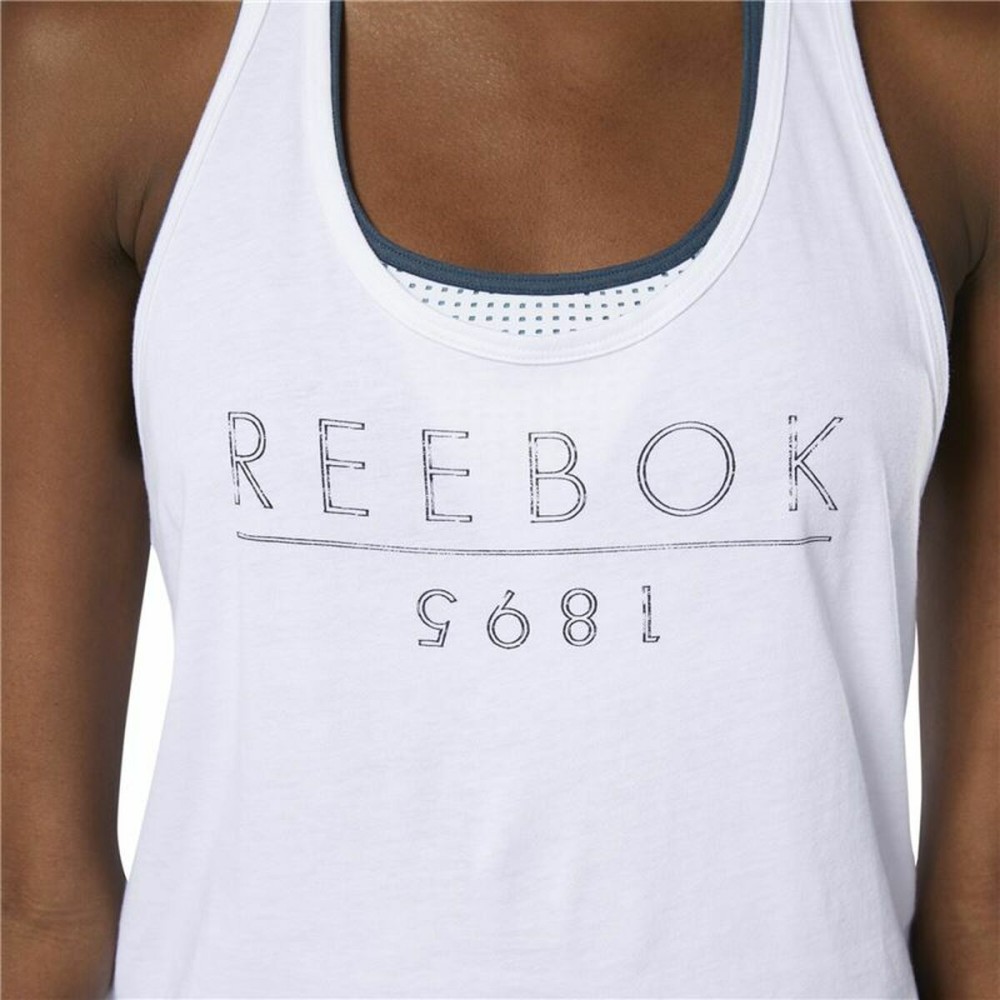 Maillot de Corps sans Manches pour Femme Reebok 1895 Race Blanc