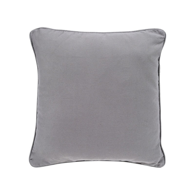 Coussin Gris Coton (45 x 45 cm)