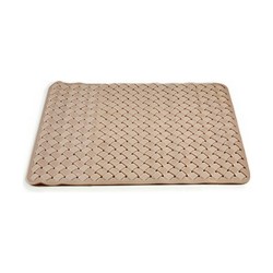 Badematte Flechten Beige PVC (0,03 x 50 x 50 cm) (12 Stück)