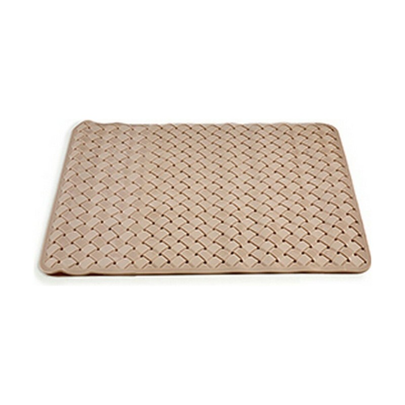 Bath rug Berilo AR1910106 Beige PVC Braiding 0,03 x 50 x 50 cm (12 Units)