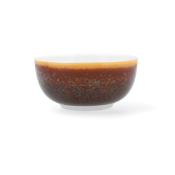 Bowl Ariane Coupe Decor Ceramic Brown (12 cm) (12 Units)