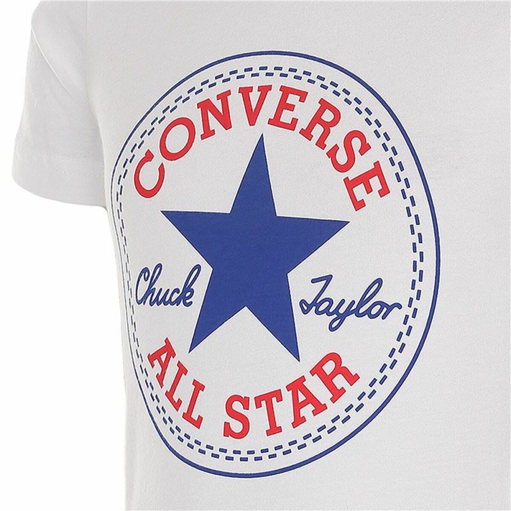 Kurzarm-T-Shirt für Kinder Converse Core Chuck Taylor Patch Blau