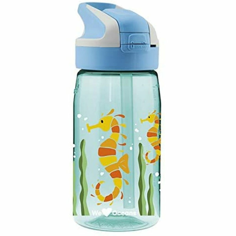 Wasserflasche Laken Summit Sea Horse Blau Aquamarin (0,45 L)