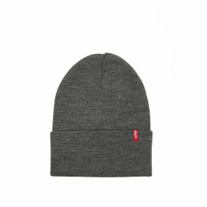 Sportmütze Levi's Slouchy Red Tab Beanie Regular Dunkelgrau Einheitsgröße