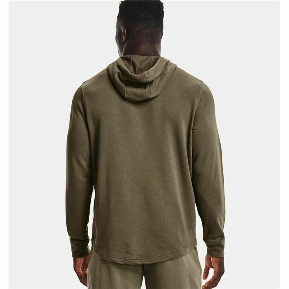 Herren Sweater mit Kapuze Under Armour Hoodie Khaki