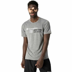 Herren Kurzarm-T-Shirt Champion Crewneck Dunkelgrau