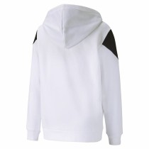 Sportjacke für Kinder Rebel Puma Block Full-Zip Hoodie Weiß