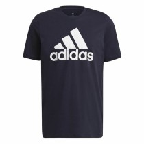 Men’s Short Sleeve T-Shirt Essentials Big Logo Adidas Legend Ink Blue