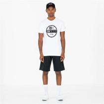 Men’s Short Sleeve T-Shirt New Era Essential Visor Sticker White