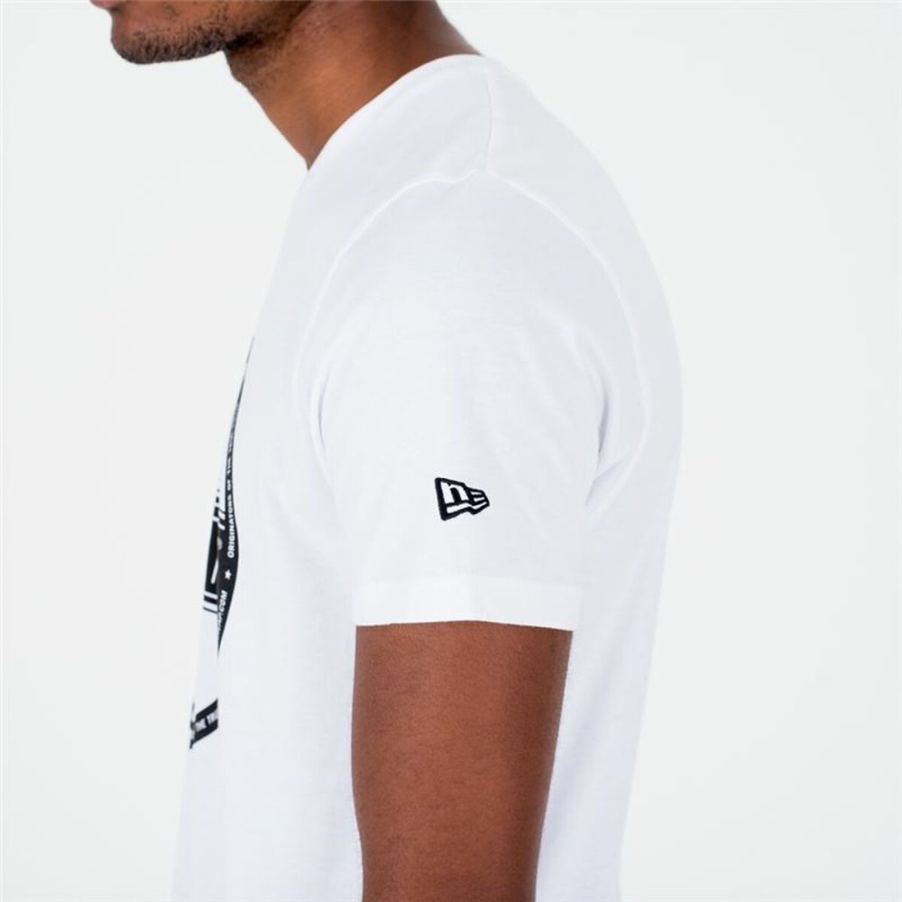 Men’s Short Sleeve T-Shirt New Era Essential Visor Sticker White