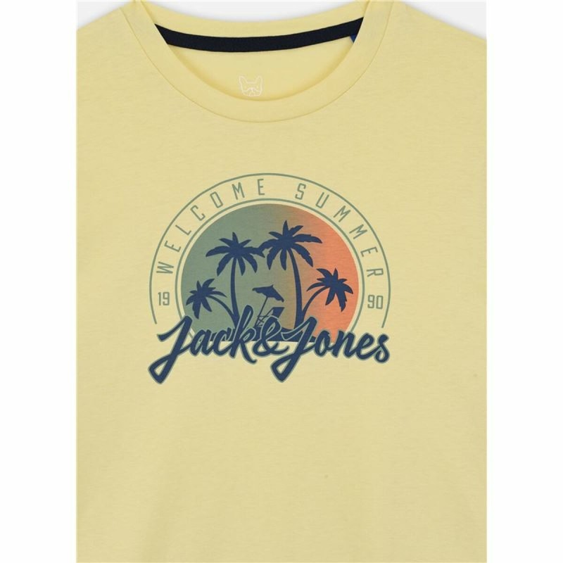 T shirt à manches courtes Enfant Jack & Jones Jjsummer Smu Vibe Tee Jaune