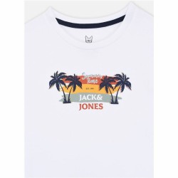 T shirt à manches courtes Enfant Jack & Jones Jjsummer Smu Vibe Tee Blanc