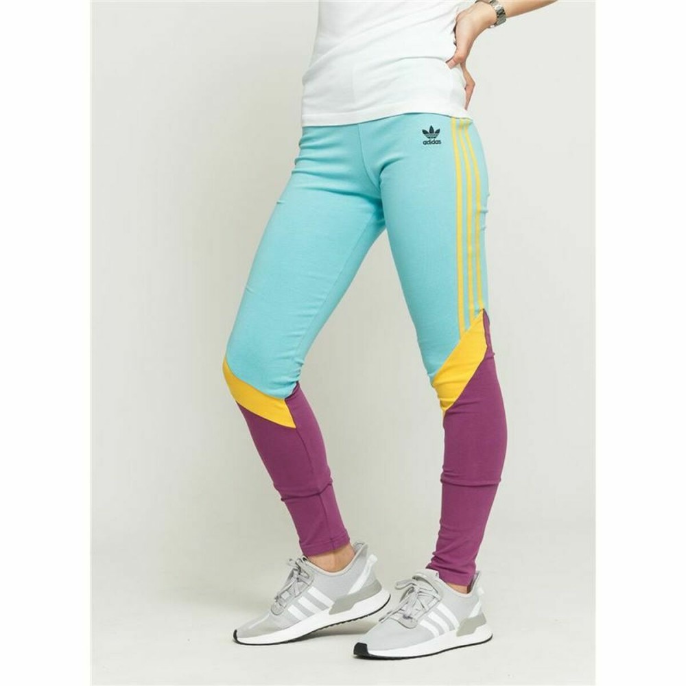 Leggings de Sport pour Femmes Adidas High-Waisted Aigue marine