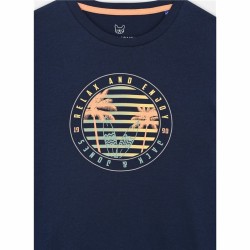 T shirt à manches courtes Enfant Jack & Jones Jjsummer Smu Vibe Tee Blue marine