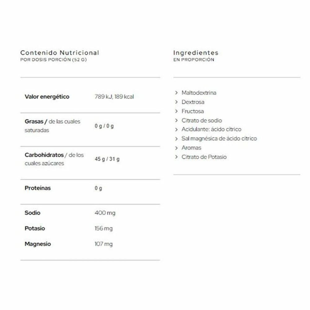 Boisson énergétique Carbofuel Santa Madre 710-01 Citron