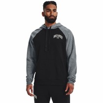 Herren Sweater mit Kapuze Under Armour Wordmark Colorblock Schwarz