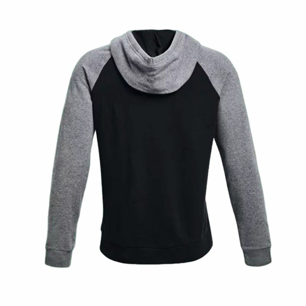 Herren Sweater mit Kapuze Under Armour Wordmark Colorblock Schwarz