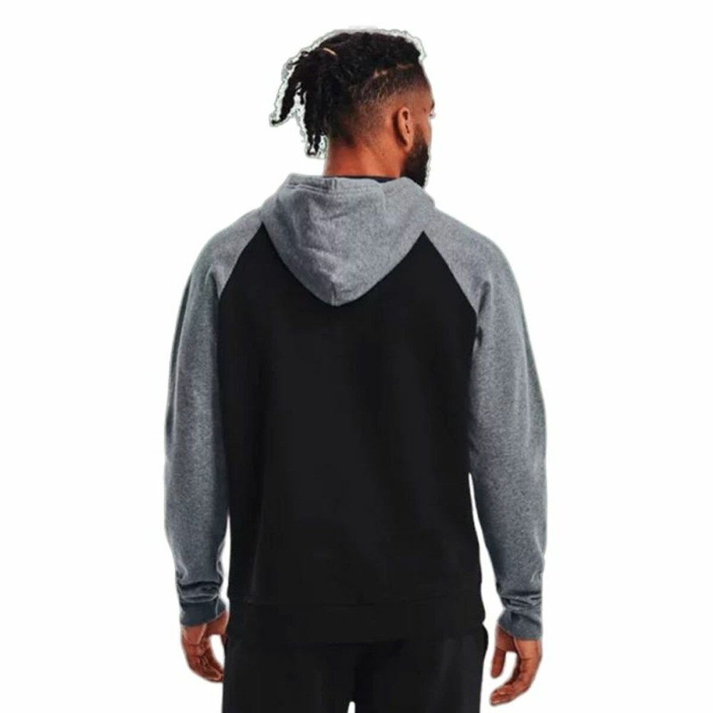Herren Sweater mit Kapuze Under Armour Wordmark Colorblock Schwarz