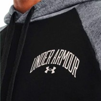 Herren Sweater mit Kapuze Under Armour Wordmark Colorblock Schwarz