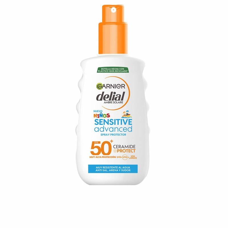 Crème Solaire pour Enfants en Spray Garnier Sensitive Advanced Spf 50 (150 ml)