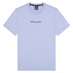 Short Sleeve T-Shirt Champion Crewneck M Purple