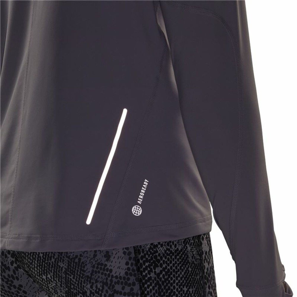 Women's long sleeve T-shirt Adidas Fast 1/2 Zip Lilac Lavendar