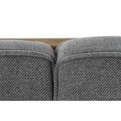 Sofa DKD Home Decor Grau natürlich Alpino 224 x 95 x 82 cm