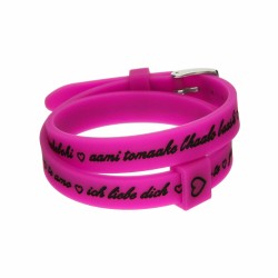 Bracelet Femme il mezzometro I LOVE YOU SILVER - BRACCIALE IN SILICONE/SILICONE BRACELET