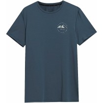 Herren Kurzarm-T-Shirt 4F Fnk M210 Dunkelblau