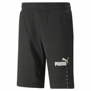 Sport Shorts Puma Essentials Block Tape Schwarz