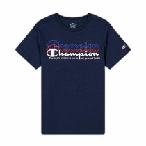 Children’s Short Sleeve T-Shirt Champion Crewneck Blue