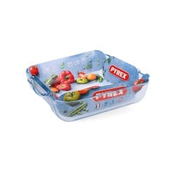 Plat à Gratin Pyrex Classic Carré Transparent verre 25 x 22 x 6 cm (6 Unités)