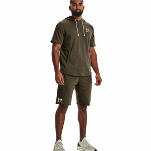 Hose für Erwachsene Under Armour Rival Terry Herren Olive
