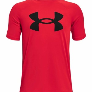 Kurzarm-T-Shirt für Kinder Under Armour Tech Big Logo Rot