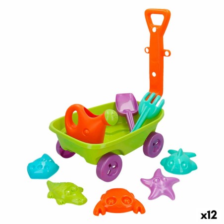 Strandspielzeuge-Set Colorbaby Wagen Polypropylen (12 Stück)