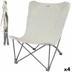 Camping Klappstuhl Aktive Beige 78 x 90 x 76 cm (4 Stück)