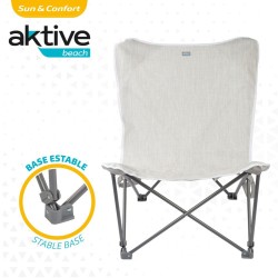 Camping Klappstuhl Aktive Beige 78 x 90 x 76 cm (4 Stück)