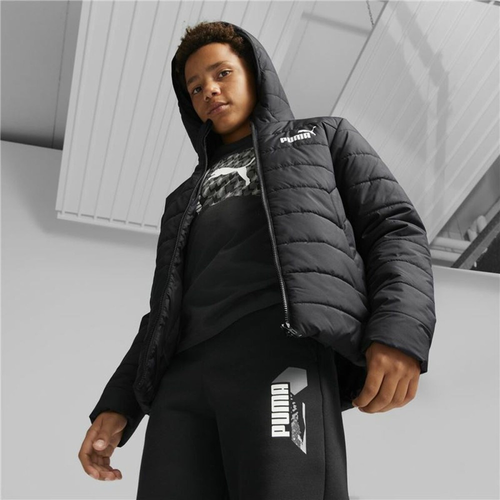 Sportjacke für Kinder Puma Essodeddded Schwarz