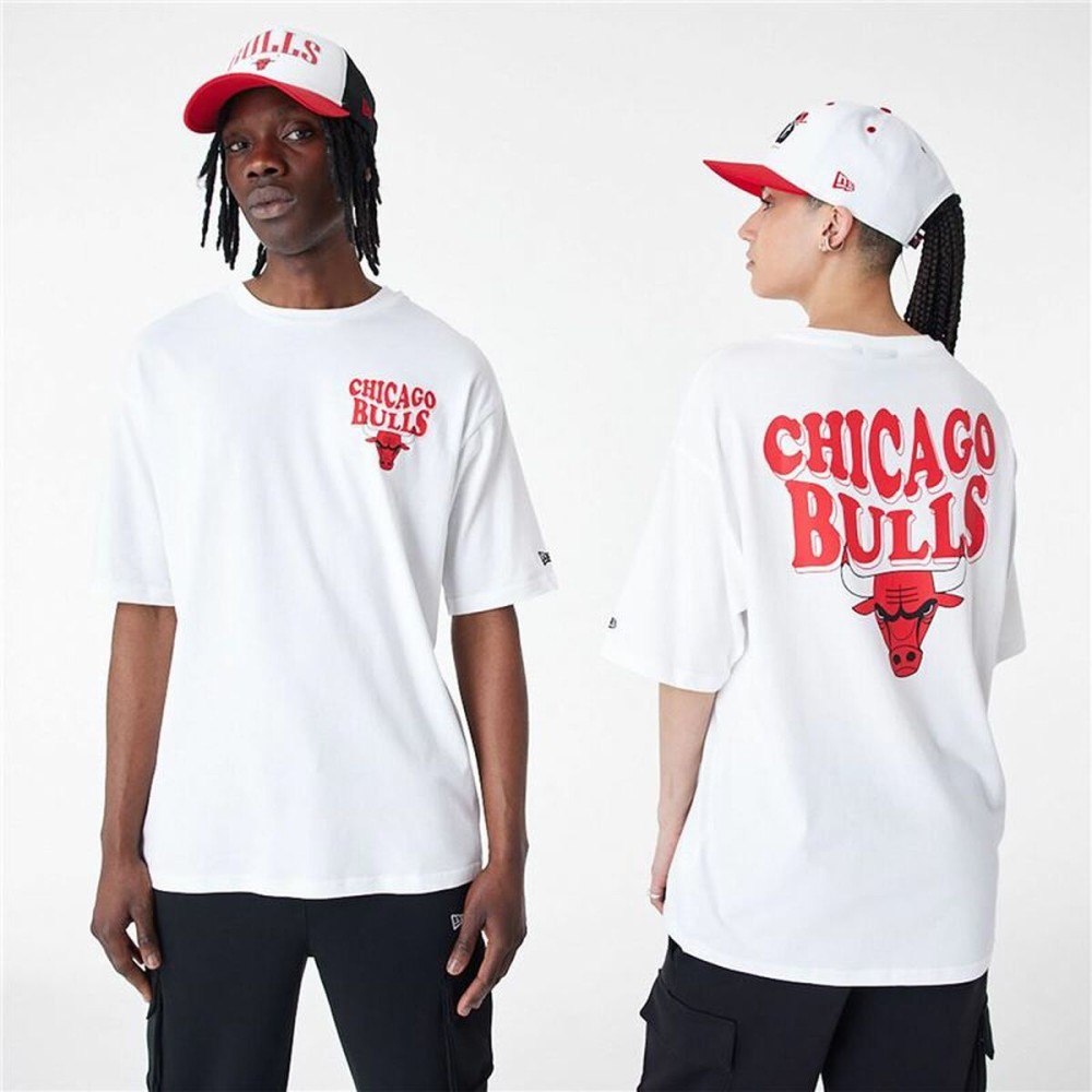 T-shirt à manches courtes homme New Era SCRIPT OS TEE CHIBUL 60435518 Blanc (XL)