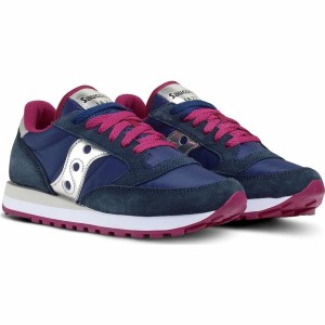 Sports Trainers for Women Saucony Jazz Original Navy Blue
