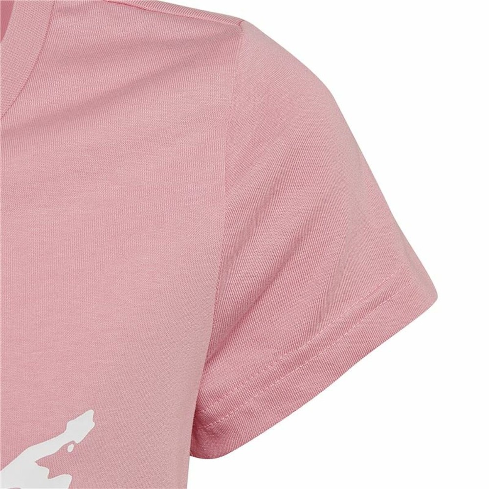 Child's Short Sleeve T-Shirt Adidas Graphic Pink