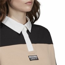 Damen Kurzarm-Poloshirt Adidas Originals Cropped Damen Schwarz