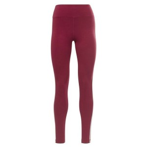 Sport leggings for Women Reebok Pping Cotton W Dark Red