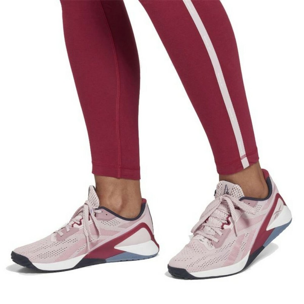 Sporthose Damen Reebok Pping Cotton W Dunkelrot