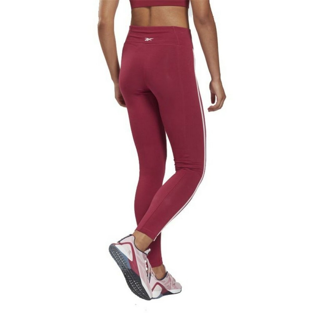 Sporthose Damen Reebok Pping Cotton W Dunkelrot
