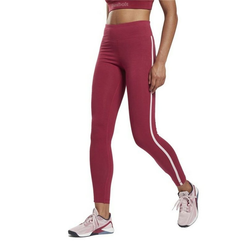Sporthose Damen Reebok Pping Cotton W Dunkelrot