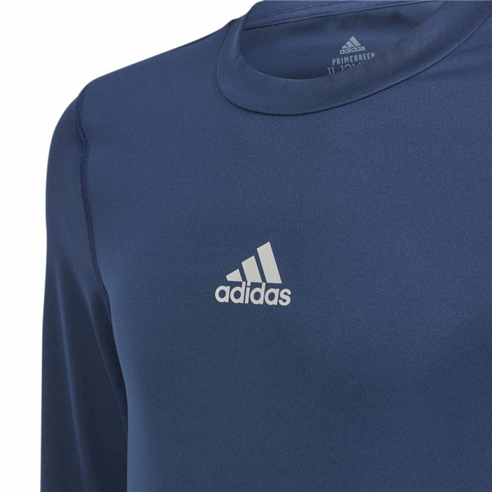 Maillot de Football à Manches Courtes pour Enfants Adidas Techfit Bleu