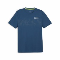 Herren Kurzarm-T-Shirt Puma Run Favourite Dunkelblau